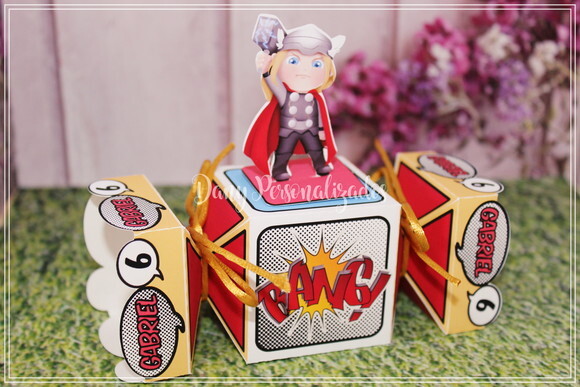 Kit 60 Lembrancinha Personalizada Super Heróis
