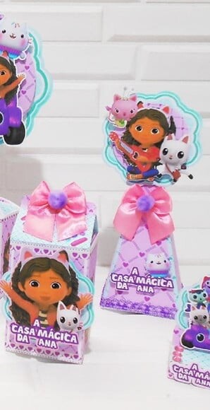 Kit de Personalizados Casa Mágica de Gabby (40 Itens)