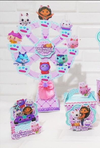 Kit de Personalizados Casa Mágica de Gabby (40 Itens)