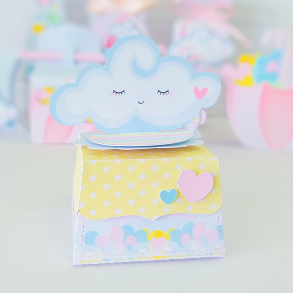 Kit de Personalizados Chuva Amor (30 Itens)