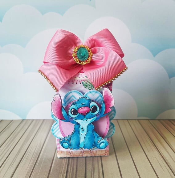Kit Festa Stitch Aquarelado (40 Itens)