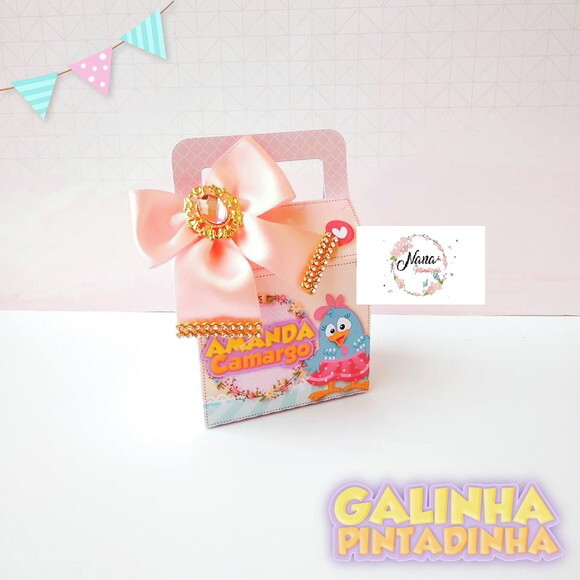 Kit Galinha Pintadinha Rosa de Luxo (40 Peças)