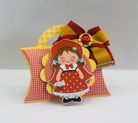 Kit: 100 Lembrancinhas Personalizadas Chapeuzinho Vermelho
