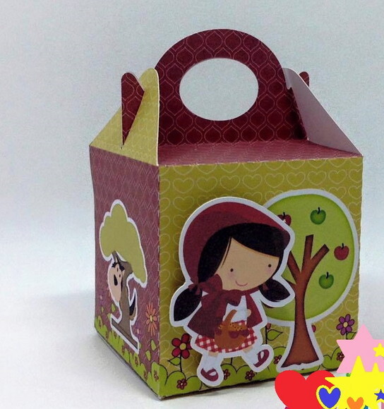 Kit: 100 Lembrancinhas Personalizadas Chapeuzinho Vermelho