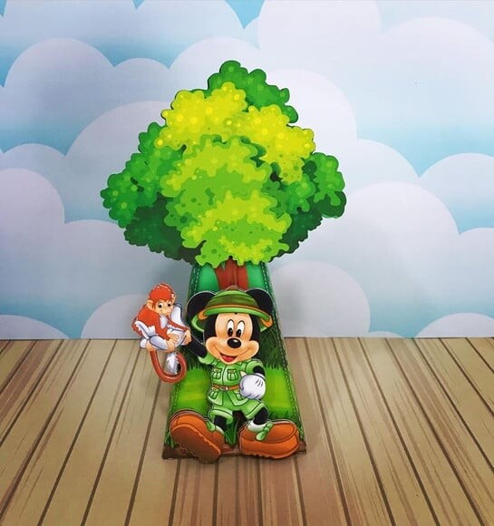 Kit: 100lembrancinhas Personalizadas Mickey Safari
