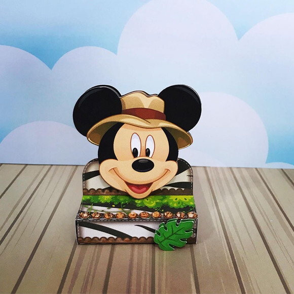 Kit: 100lembrancinhas Personalizadas Mickey Safari