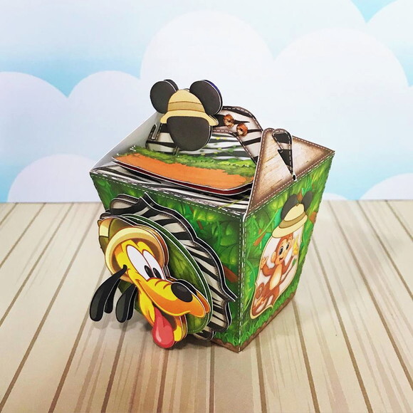 Kit: 100lembrancinhas Personalizadas Mickey Safari