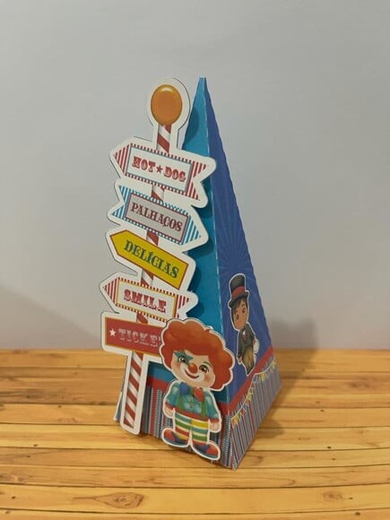 Kit: 110 Lembrancinhas Personalizadas Circo Azul