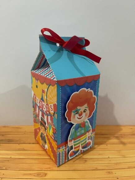 Kit: 110 Lembrancinhas Personalizadas Circo Azul