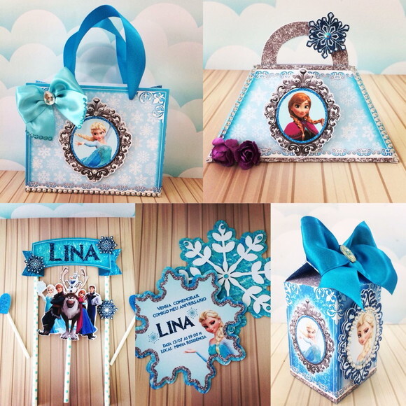 Kit: 110 Lembrancinhas Personalizadas Frozen