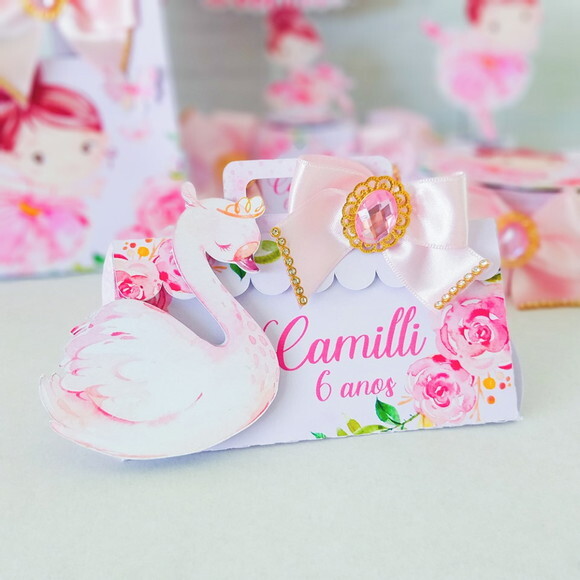 Kit: 145 Lembrancinhas Personalizadas Bailarina