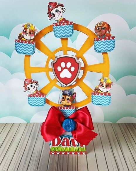 Kit: 15 Roda Gigante Patrulha Canina Menino
