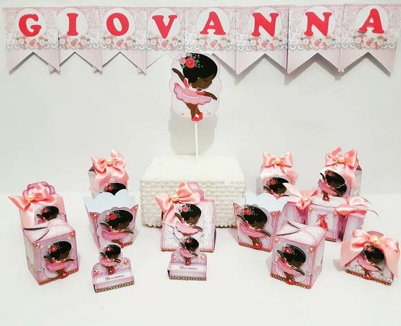 Kit: 30 Lembrancinhas Personalizadas Bailarina