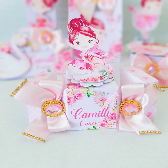 Kit: 30 Lembrancinhas Personalizadas Bailarina