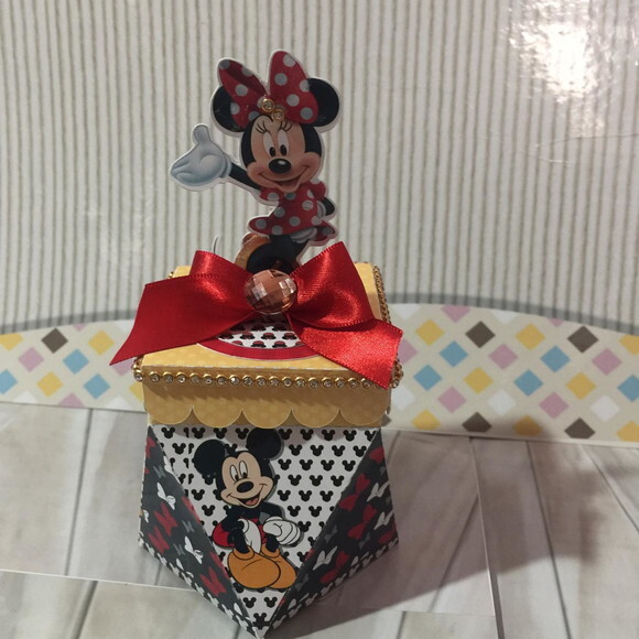 Kit: 30 Lembrancinhas Personalizadas Minnie Vermelha
