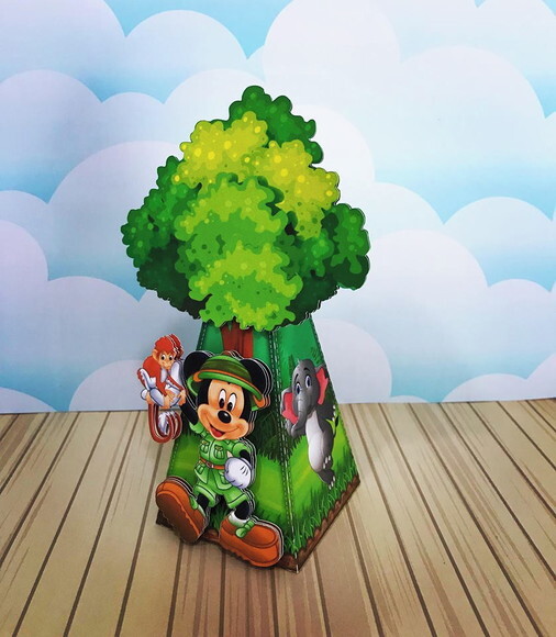 Kit: 30 Lembrancinhas Personalizados + 1 Topo De Bolo Mickey
