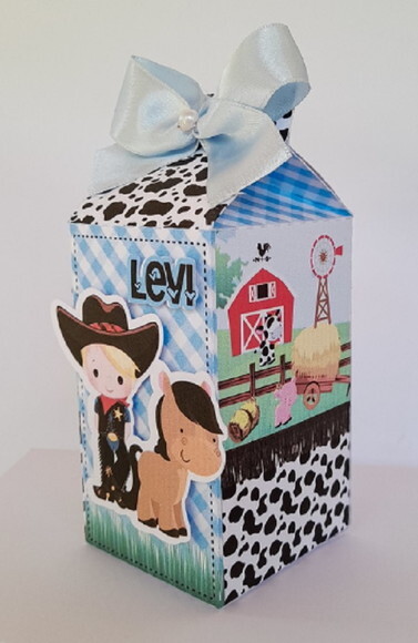 Kit: 45 Lembrancinhas Personalizada Fazendinha Azul
