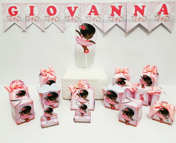 Kit: 45 Lembrancinhas Personalizadas Bailarina