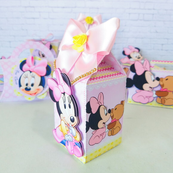 Kit: 45 Lembrancinhas Personalizadas Minnie Baby