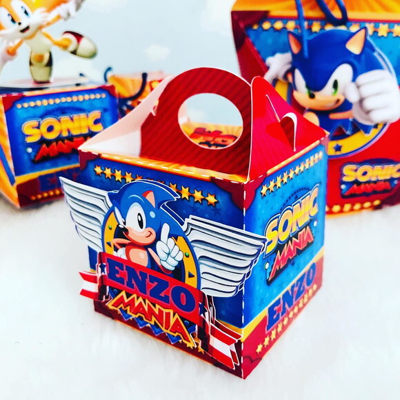 Kit: 45 Lembrancinhas Personalizadas Sonic