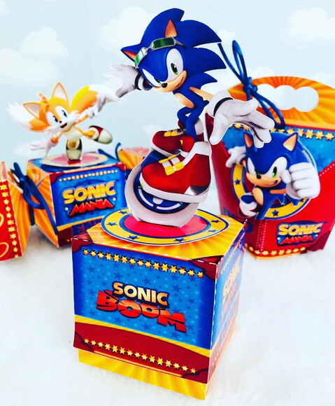 Kit: 45 Lembrancinhas Personalizadas Sonic