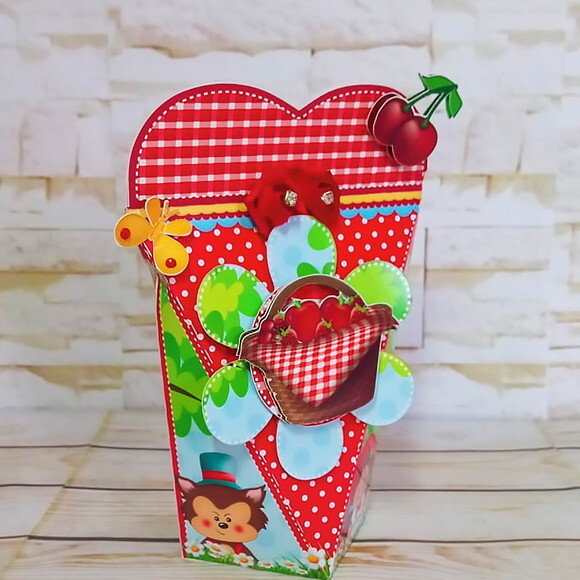 Kit: 60 Lembrancinhas Personalizadas Chapeuzinho Vermelho