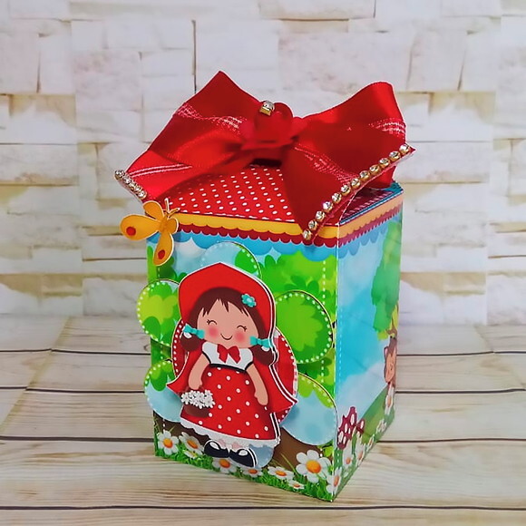 Kit: 60 Lembrancinhas Personalizadas Chapeuzinho Vermelho