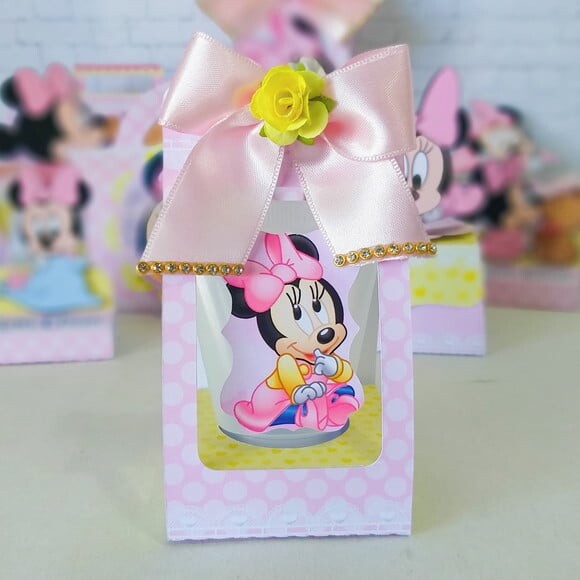 Kit: 60 Lembrancinhas Personalizadas Minnie Baby