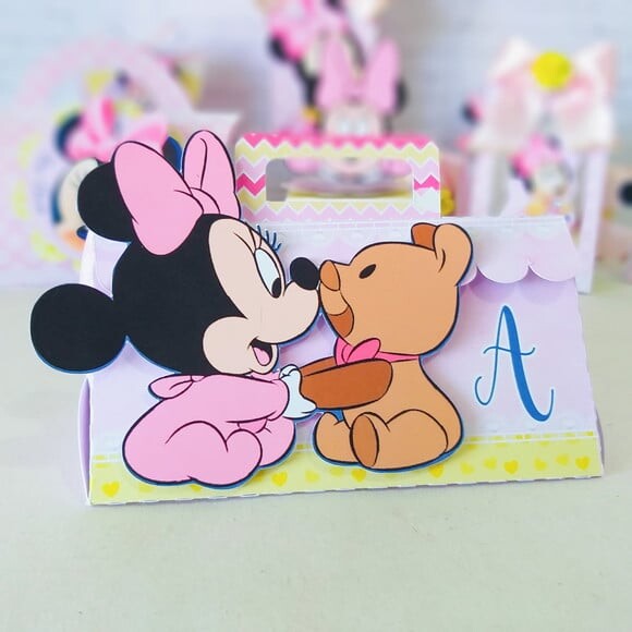 Kit: 60 Lembrancinhas Personalizadas Minnie Baby