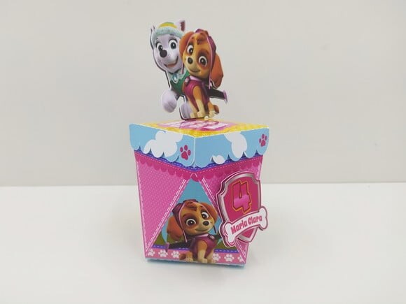 Kit: 60 Lembrancinhas Personalizadas Patrulha Canina Menina