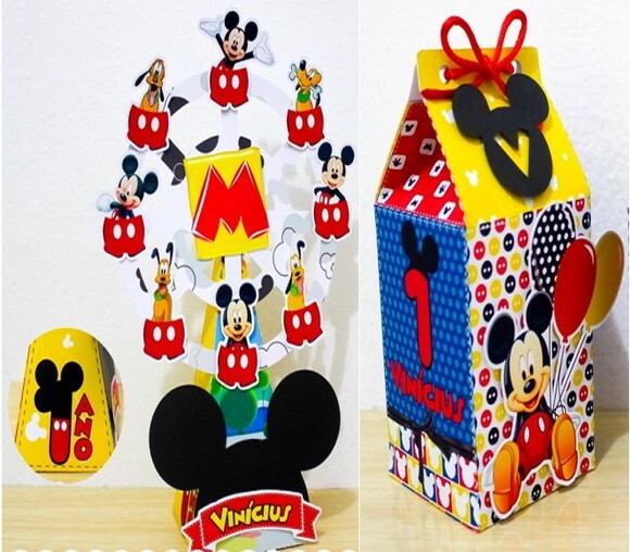 Kit:68 Lembrancinhas Personalizadas Turma do Mickey Especial