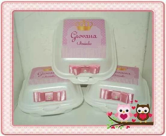 Marmitinha Personalizadas de Isopor