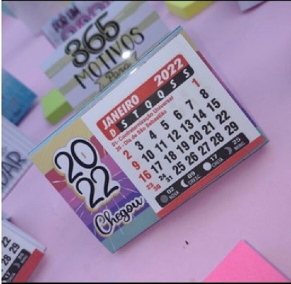 Mini Calendário de Mesa Brinde Personalizado
