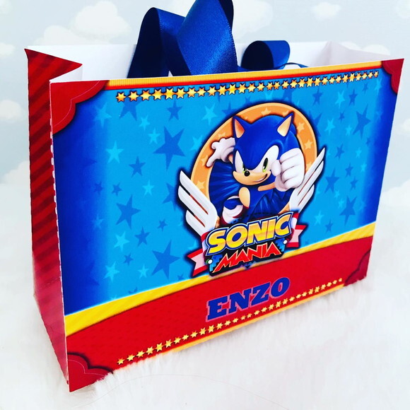 Sacolinha Personalizad Sonic (offset/fosco)