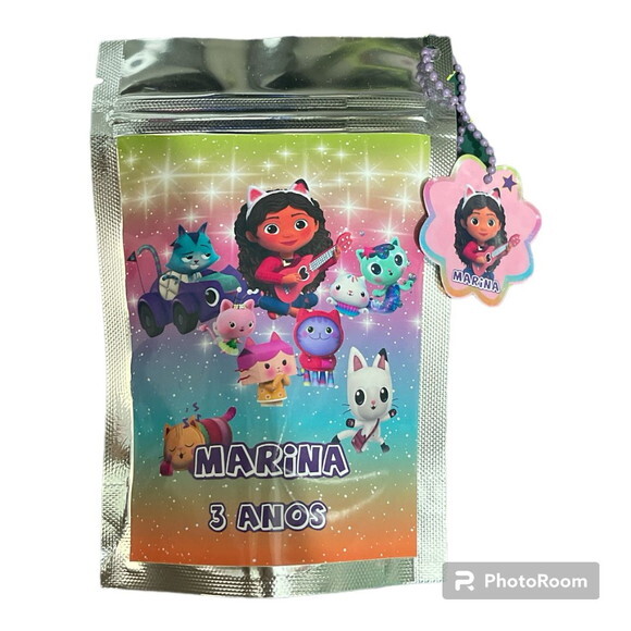 Saquinhos Personalizados Metalizado Zip Lock - a Casa Magica