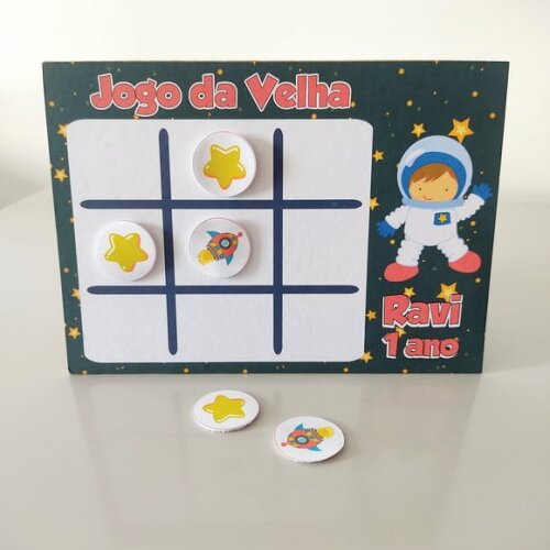 Jogo da Velha - Lembrancinha de Aniversário Todos os Temas
