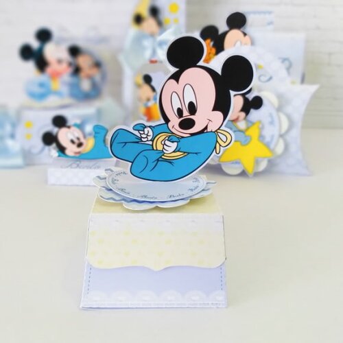 Kit : 60 Lembrancinhas Personalizadas Mickey Baby