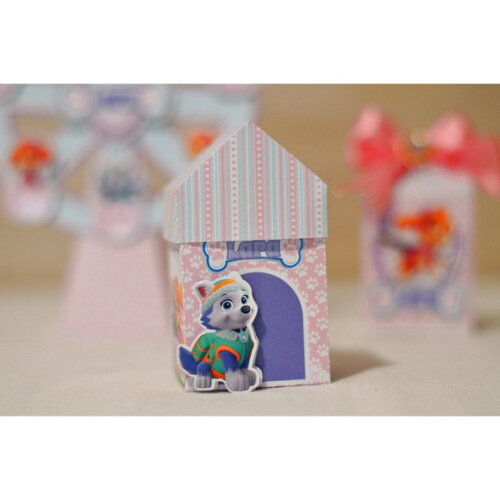 Kit 100 Lembrancinha Personalizada Patrulha Canina Menina
