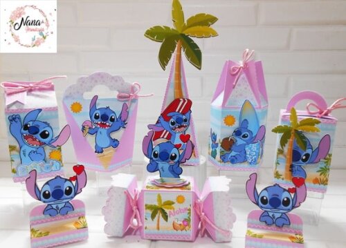 Kit 30 Lembrancinhas Personalizadas Stitch