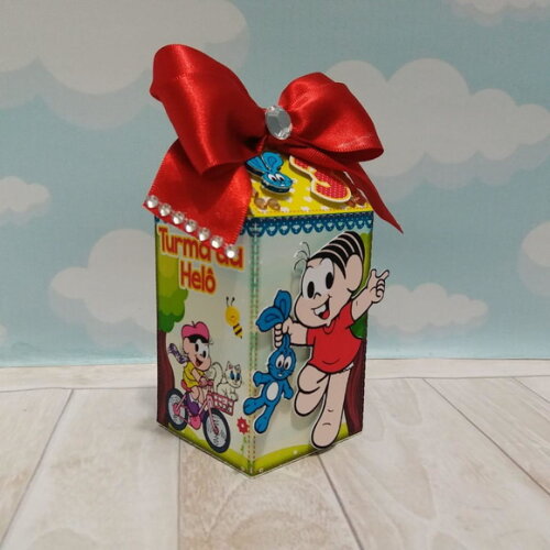 Kit 45 Caixas Personalizada Turma da Mônica