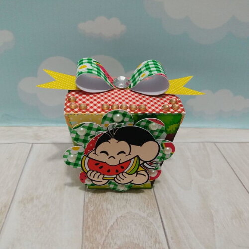 Kit 60 Caixas Personalizada Turma da Mônica