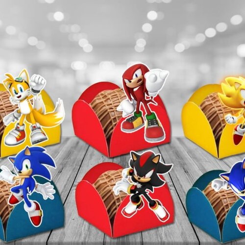 Kit Lembrancinhas Personalizadas Sonic Especial