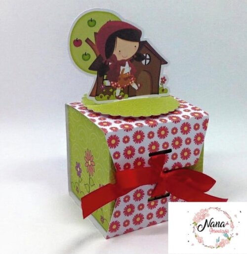 Kit: 100 Lembrancinhas Personalizadas Chapeuzinho Vermelho
