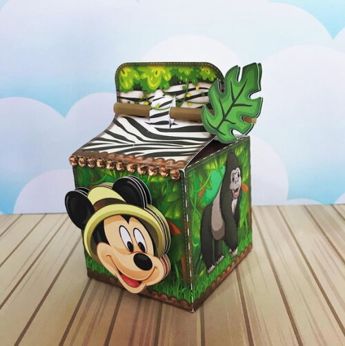 Kit: 100lembrancinhas Personalizadas Mickey Safari
