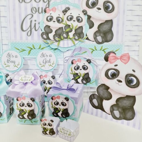 Kit: 30 Lembrancinhas Personalizadas Chá Revelação