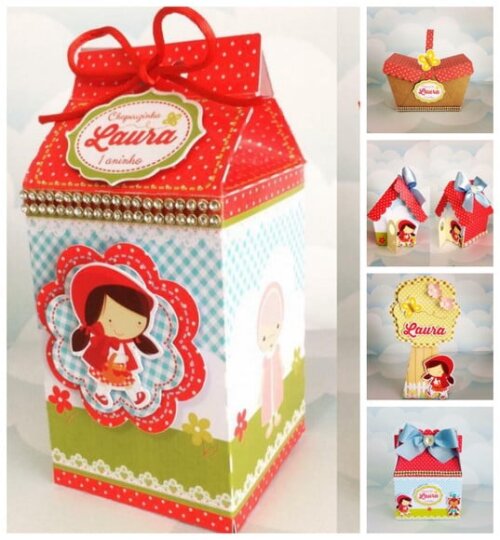 Kit: 30 Lembrancinhas Personalizadas Chapeuzinho Vermelho