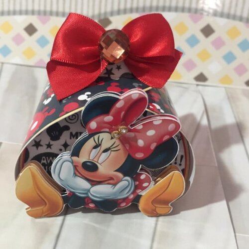 Kit: 30 Lembrancinhas Personalizadas Minnie Vermelha