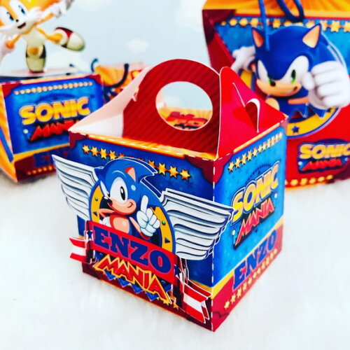 Kit: 30 Lembrancinhas Personalizadas Sonic