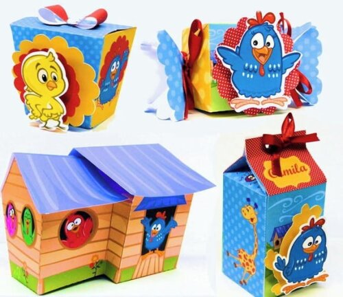Kit: 45 Lembrancinhas Galinha Pintadinha