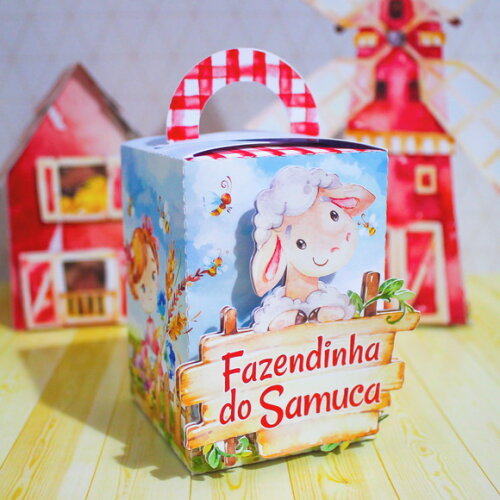 Kit: 45 Lembrancinhas Personalizada Fazendinha Aquarelado
